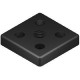 Talplemez - 60x60 - M16 - Fekete Talplemez - 60x60 - M16 - Fekete