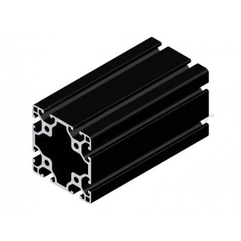 Aluprofil - 60x60 Könnyű - Fekete