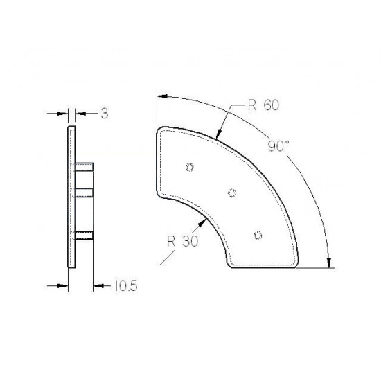 Zárókupak - R30x60 - 90 - Fekete