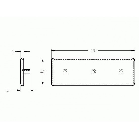 Zárókupak - 120x40 - Fekete