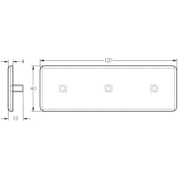 Zárókupak - 120x40 - Szürke