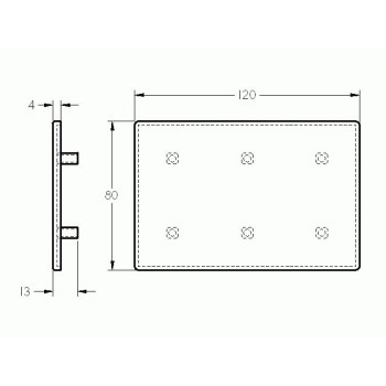 Zárókupak - 120x80 - Fekete