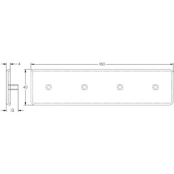 Zárókupak - 160x40 - Szürke