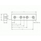 Talplemez - 160x40 - M10 - Alu Talplemez - 160x40 - M10 - Alu