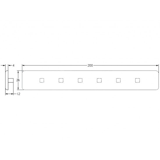 Zárókupak - 200x28 - Szürke