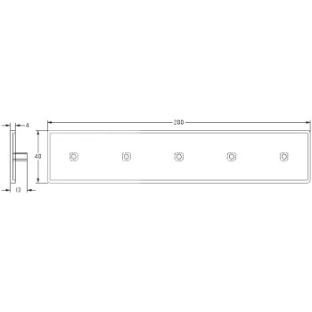 Zárókupak - 200x40 - Szürke