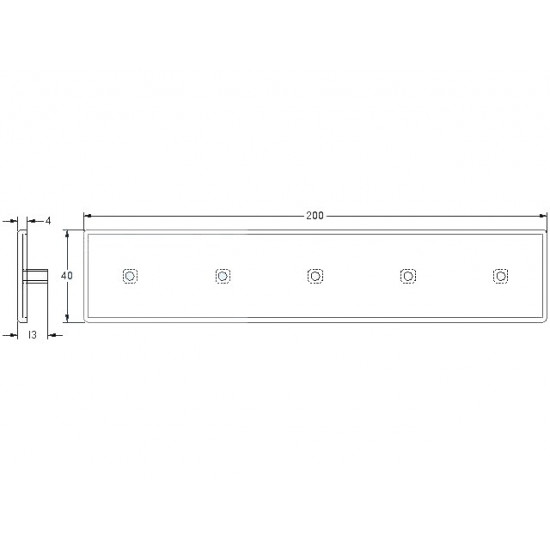 Zárókupak - 200x40 - Szürke