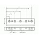 Talplemez - 200x40 - M10 - Alu Talplemez - 200x40 - M10 - Alu