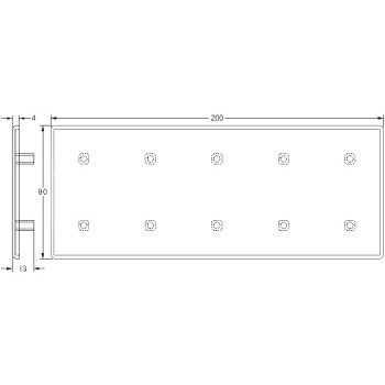 Zárókupak - 200x80 - Fekete