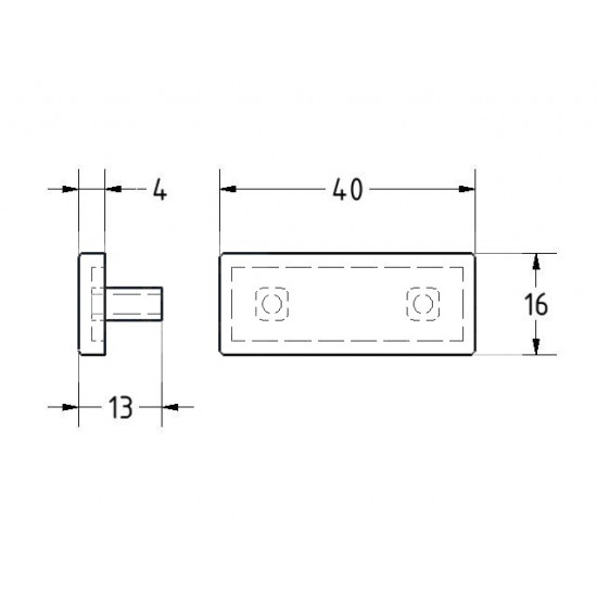 Zárókupak - 40x16 -  X típus - utolsó darabok