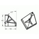 Sarokösszekötő Zárókapuk - 3D - 40x40 - 2x45 Sarokösszekötő Zárókapuk - 3D - 40x40 - 2x45