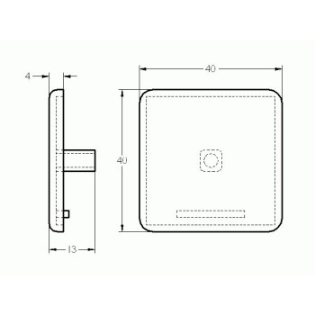 Zárókupak - 40x40 - Kék