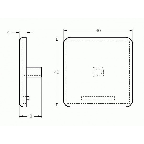 Zárókupak - 40x40 - Szürke