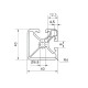 Aluprofil - 40x40 ECO - Két oldalon zárt - 90