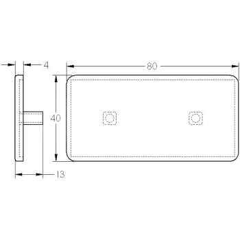 Zárókupak - 80x40 - Szürke