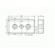 Talplemez - 80x40 - M12 - Fekete Talplemez - 80x40 - M12 - Fekete