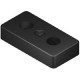 Talplemez - 80x40 - M12 - Fekete Talplemez - 80x40 - M12 - Fekete