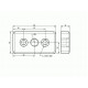 Talplemez - 80x40 - M16 - Fekete Talplemez - 80x40 - M16 - Fekete