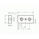 Talplemez - 80x40 - M8 - Alu Talplemez - 80x40 - M8 - Alu