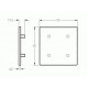 Zárókupak - 80x80 - Fekete Zárókupak - 80x80 - Fekete