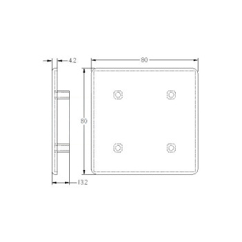 Zárókupak - 80x80 - Szürke