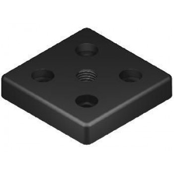 Talplemez -  80x80 - M16 - Fekete