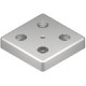 Talplemez - 80x80 - M8 - Alu Talplemez - 80x80 - M8 - Alu