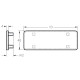 Zárókupak sarokelemekhez - 80x80 - Szürke Zárókupak sarokelemekhez - 80x80 - Szürke