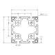 Aluprofil - 80x80 - X típus Aluprofil - 80x80 - X típus