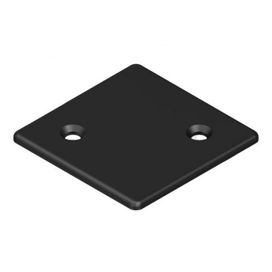 Zárókupak - 80x80 - Zn - Fekete