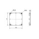 Kábelcsatorna - Zárókupak - 120x120 - Fekete Kábelcsatorna - Zárókupak - 120x120 - Fekete