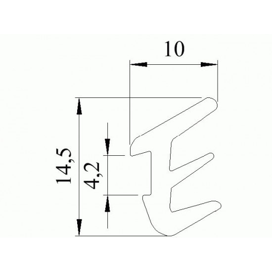 Gumikéder - TPE - 2/4 - Fekete