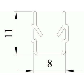 Paneltartó - PP - Kék