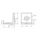 Sarokelem - 40x40 - Fekete - V2 Sarokelem - 40x40 - Fekete - V2