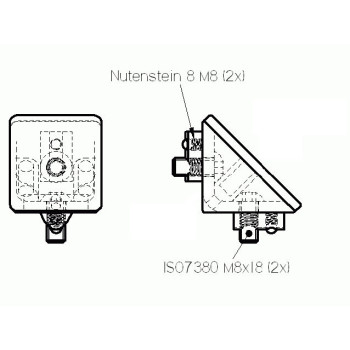 Sarokelem - 40x40 - Zn - Készlet