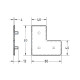 Zárókupak - 80x80x40 - Fekete Zárókupak - 80x80x40 - Fekete