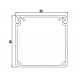 Aluprofil - 60x60 Kábelcsatorna profil Aluprofil - 60x60 Kábelcsatorna profil
