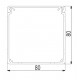 Aluprofil - 80x80 Kábelcsatorna profil Aluprofil - 80x80 Kábelcsatorna profil