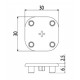 Zárókupak 30x30 - Fekete Zárókupak 30x30 - Fekete