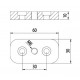Talpelem - 60x30 - M8 Talpelem - 60x30 - M8