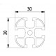 Aluprofil - 30x30 Aluprofil - 30x30