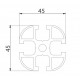 Aluprofil - 45x45 Aluprofil - 45x45
