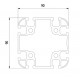 Aluprofil - 90x90 Aluprofil - 90x90