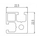 Aluprofil - 22,5x22,5 Aluprofil - 22,5x22,5
