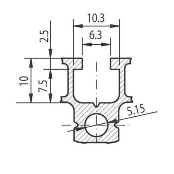 Aluprofil - 30x30 Egy oldalon zárt