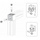Kockaösszekötő - 30x30-2d Kockaösszekötő - 30x30-2d
