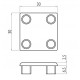 Zárókupak - 30x30 - Fekete Zárókupak - 30x30 - Fekete