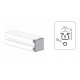 Zárókupak - 30x30 - Fekete Zárókupak - 30x30 - Fekete