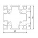 Aluprofil - 60x60 Aluprofil - 60x60