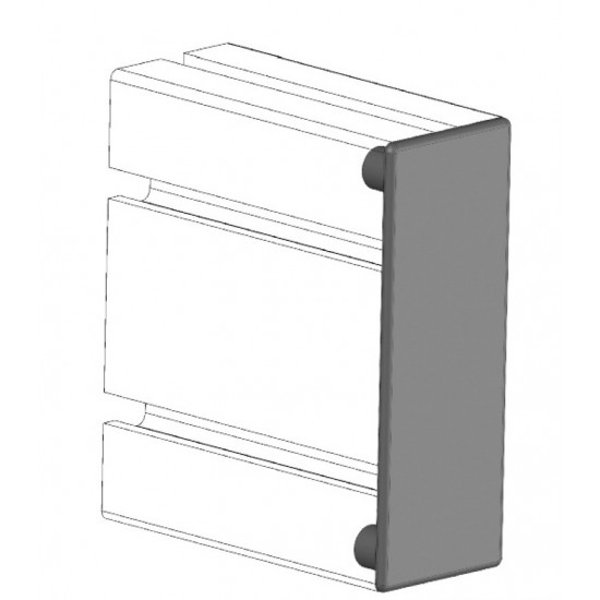 Zárókupak - 120x45 - Fekete